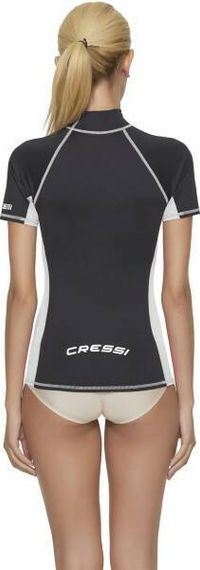 Гидрофутболка-рашгард Cressi Lady с коротким рукавом черная