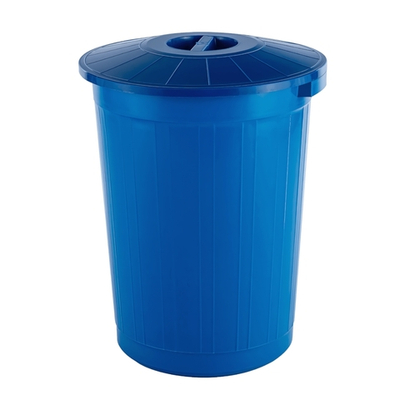 Бак 60 л с крышкой, цвет синий