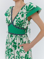 Платье "Зелёный сад", зелёный