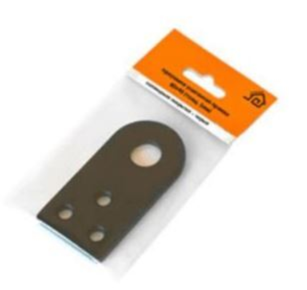 Проушина прямая 80*40 усиленная черная (толщ.5мм) Домарт / 10012