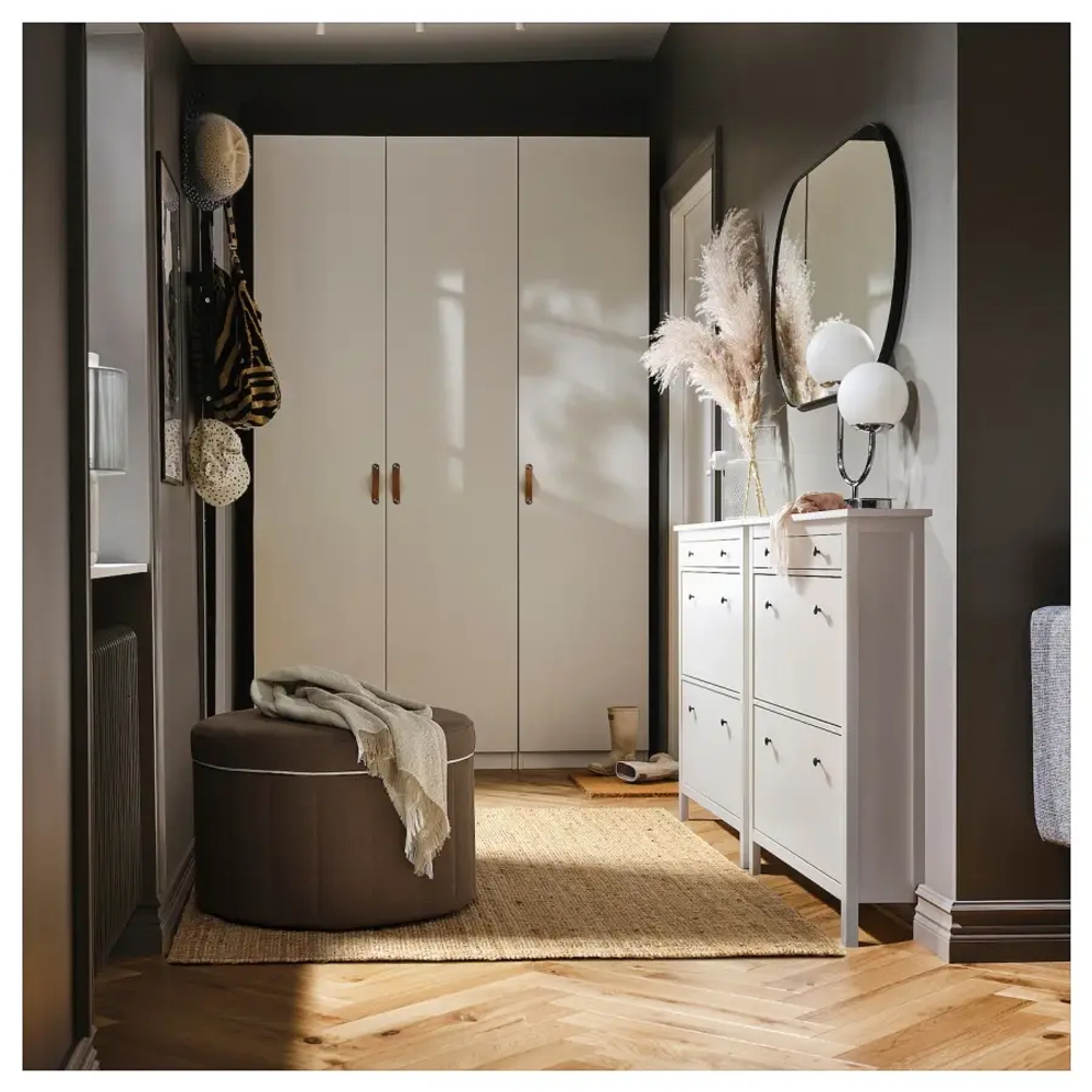Пуф с контейнером - IKEA SIDSJÖ / SIDSJO / СИДШО ИКЕА, серо-коричневый, 46x70см