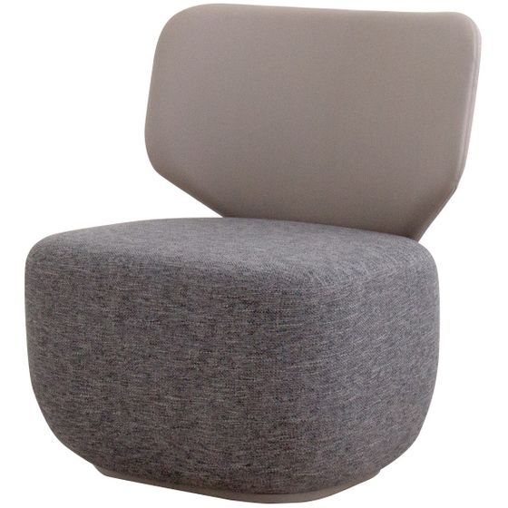 Кресло Ellipse E5.2 (серый, экокожа, рогожка)