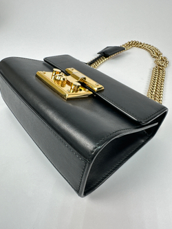 Сумка Gucci Black Leather Small Padlock