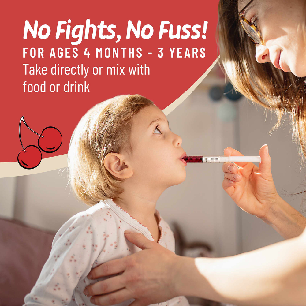 Legendairy Milk, Iron Organic Drops, для детей от 4 месяцев, вкусная вишня, 60 мл (2 жидк. Унции)