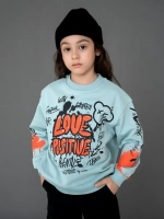 Свитшот для девочки с принтом