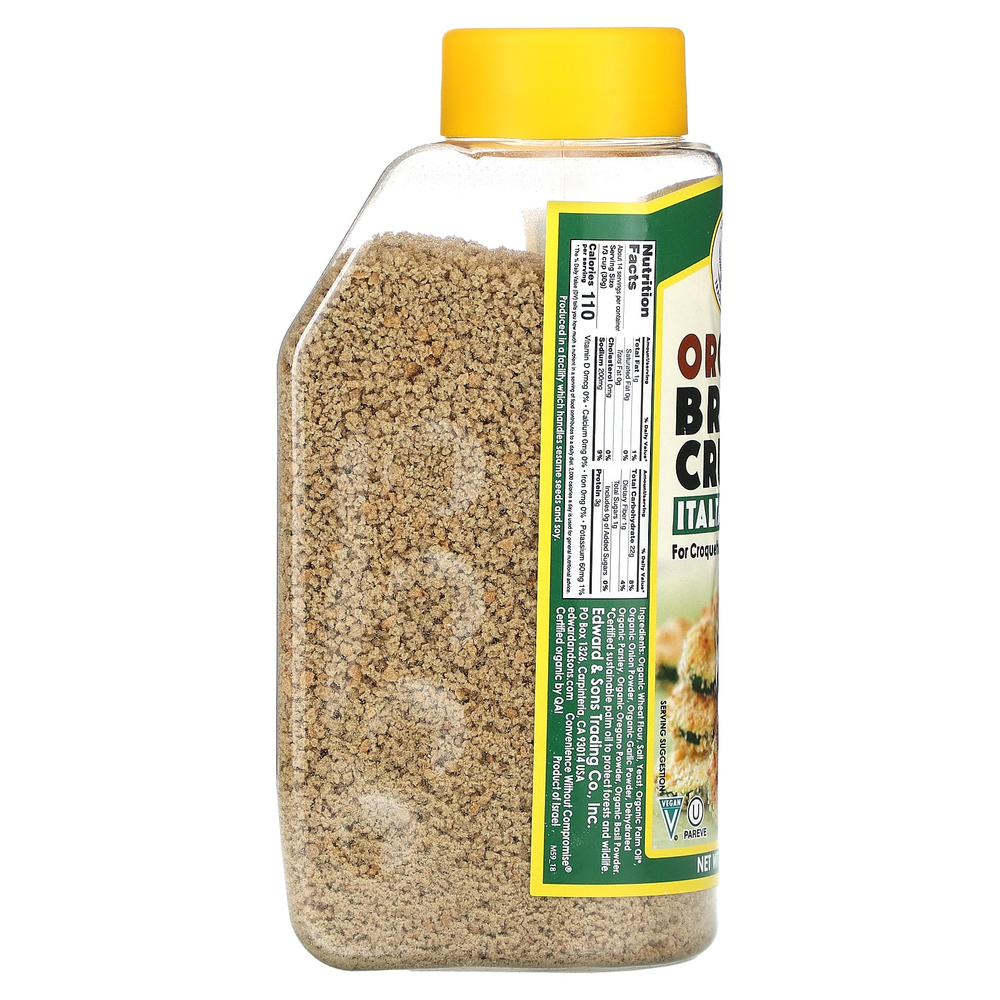 Edward & Sons, Органические панировочные сухари, итальянские травы, 425 г (15 унций)