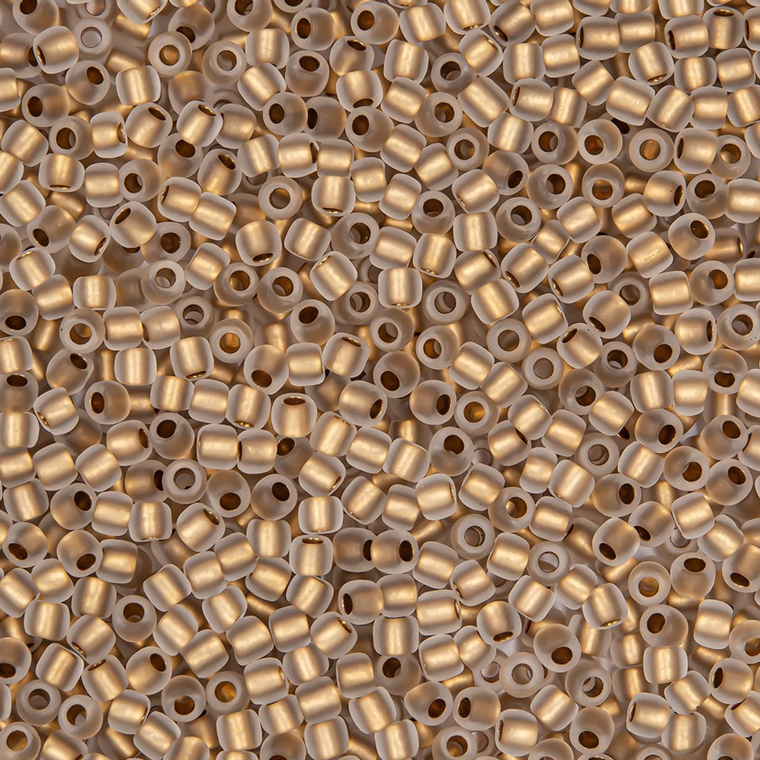 Японский бисер TOHO Round 11/0 (№989FM), с внутренним покрытием золотом 24К, матовый