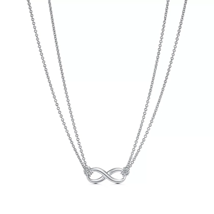 Подвеска из серебра 925,Tiffany . Infinity ♾️💠💙В наличии