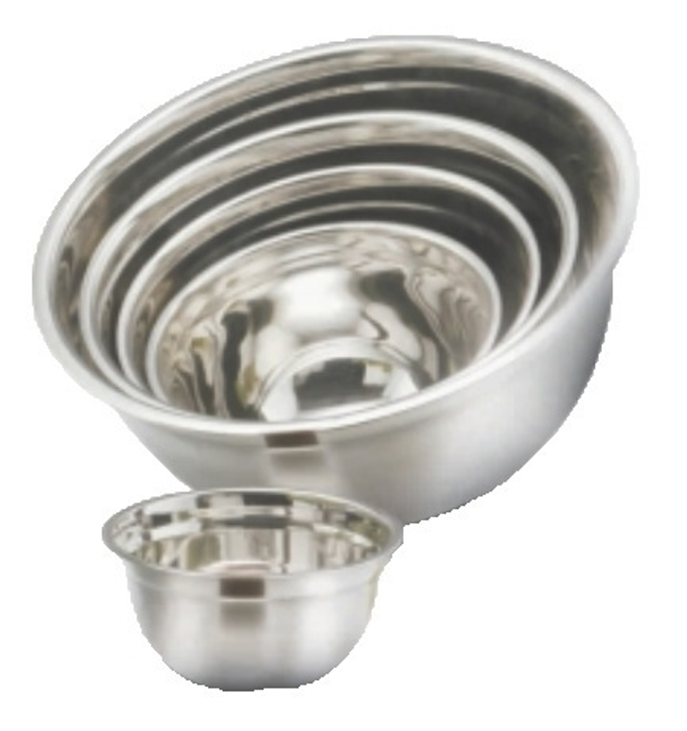 Миска Полусферическая 1,30Л D18См, Без Ручек, Нерж.Сталь Gbl18