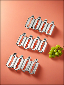 Подвески для рукоделия "Лезвия серебристые".