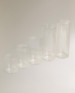 Zara Home Подсвечник из стекла, цвет прозрачный, 12 см