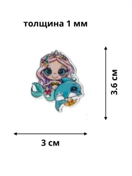 Акриловые кабашоны для бантиков