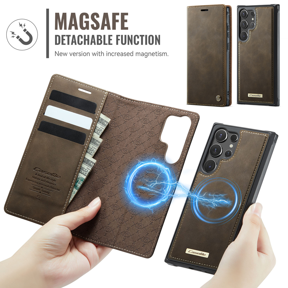 Чехол-кошелек CaseMe 2 in 1 MagSafe Samsung Galaxy S23 Ultra