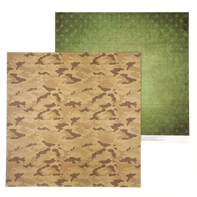 Бумага для скрапбукинга «Армейская палатка»