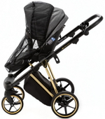 Детская коляска Adamex Belissa Special Edition 3 в 1 B-PS562 (Т.СЕР ЗОЛОТ.РАМ)