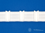Шторная лента Bandex LAMBADA 1:2.0 P2, групповые складки, цвет белый (ширина 70 mm)