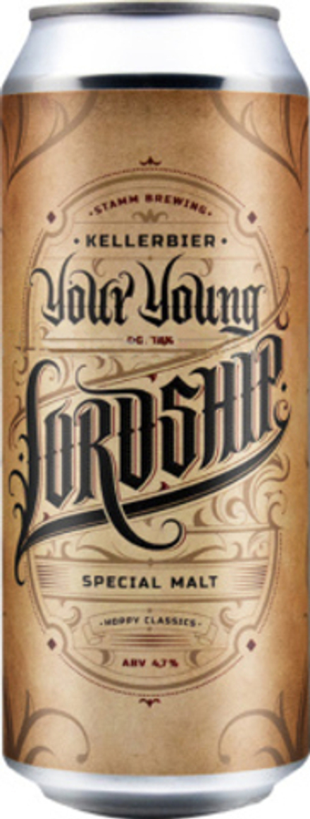 Пиво Штамм Бир Ё Янг Лордшип Келлербир / Stamm Beer Your Young Lordship Kellerbier 0.5 - банка