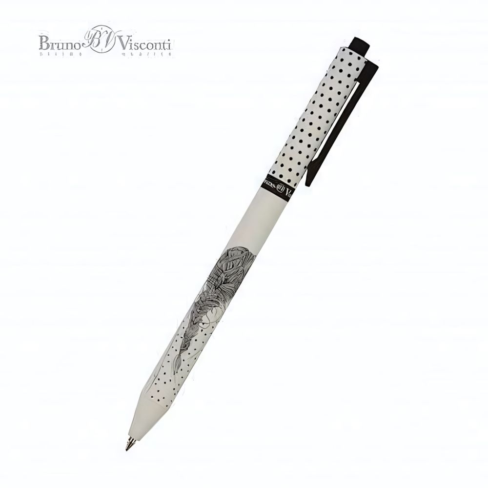 Ручка шариковая 0.5 мм, синяя ArtClick &quot;Девушка с косичкой&quot; (BrunoVisconti)