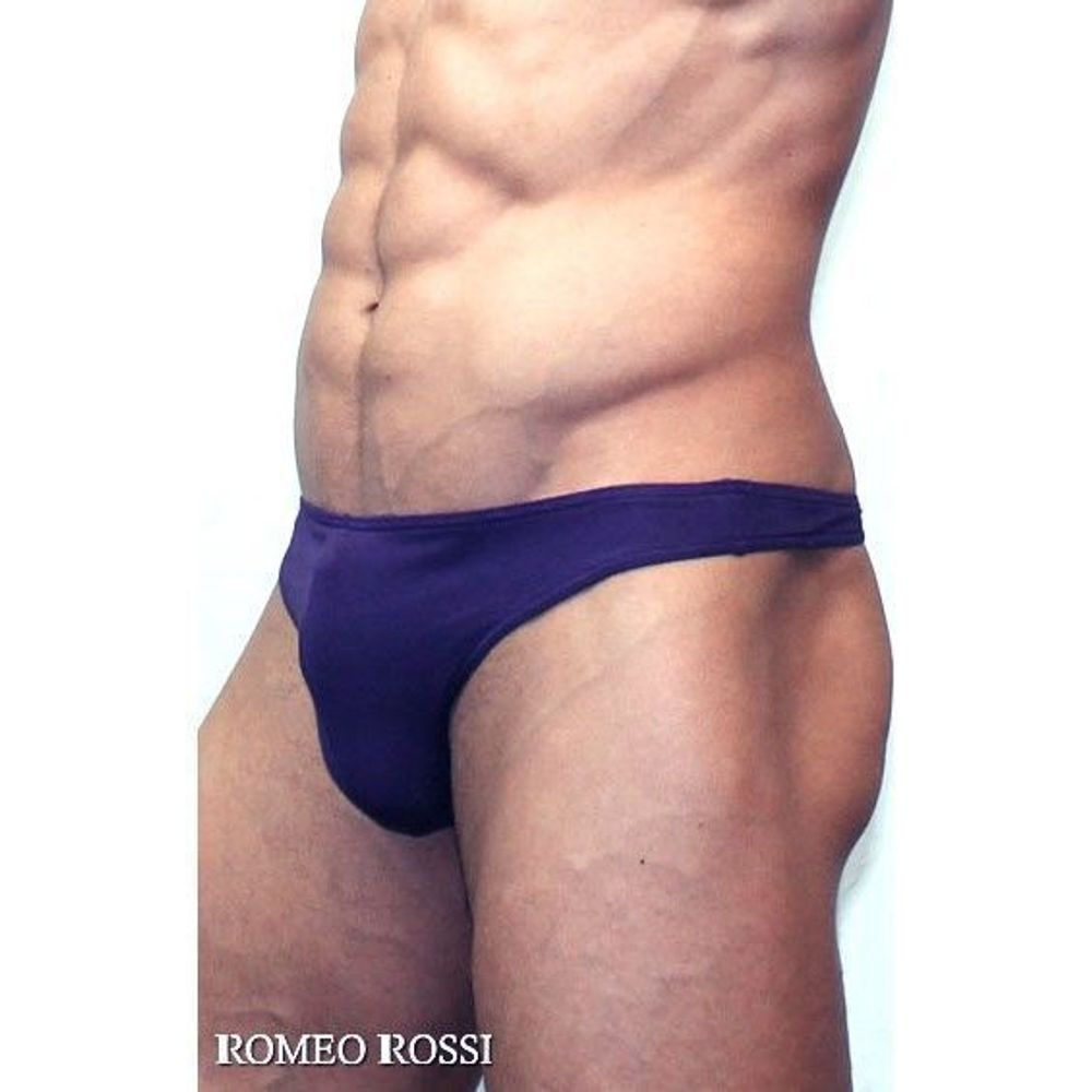 Мужские трусы стринги баклажан Romeo Rossi Dream String RR1005-5
