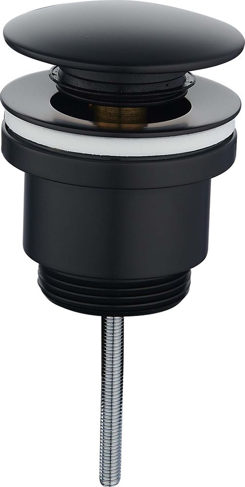 Клапан донный для раковины с переливом HAIBA HB64-7 черный