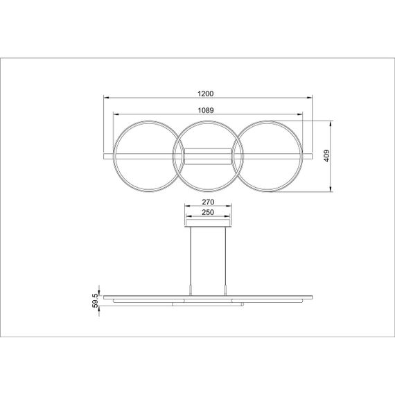 Подвесной светодиодный светильник Arte Lamp Fluido A3913SP-24BK
