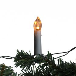 Светодиодная новогодняя гирлянда ЭРА ЕGNIG - CAN нить Свечи 3,8 м теплый белый динамичный 20 LED