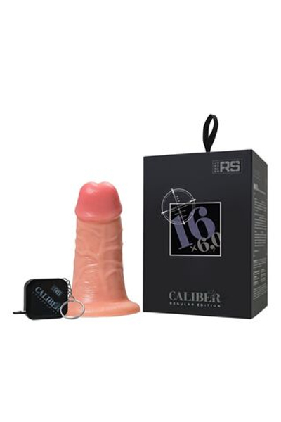 Крупный фаллоимитатор RealStick CALIBER - 16 см. (Цвет: телесный)