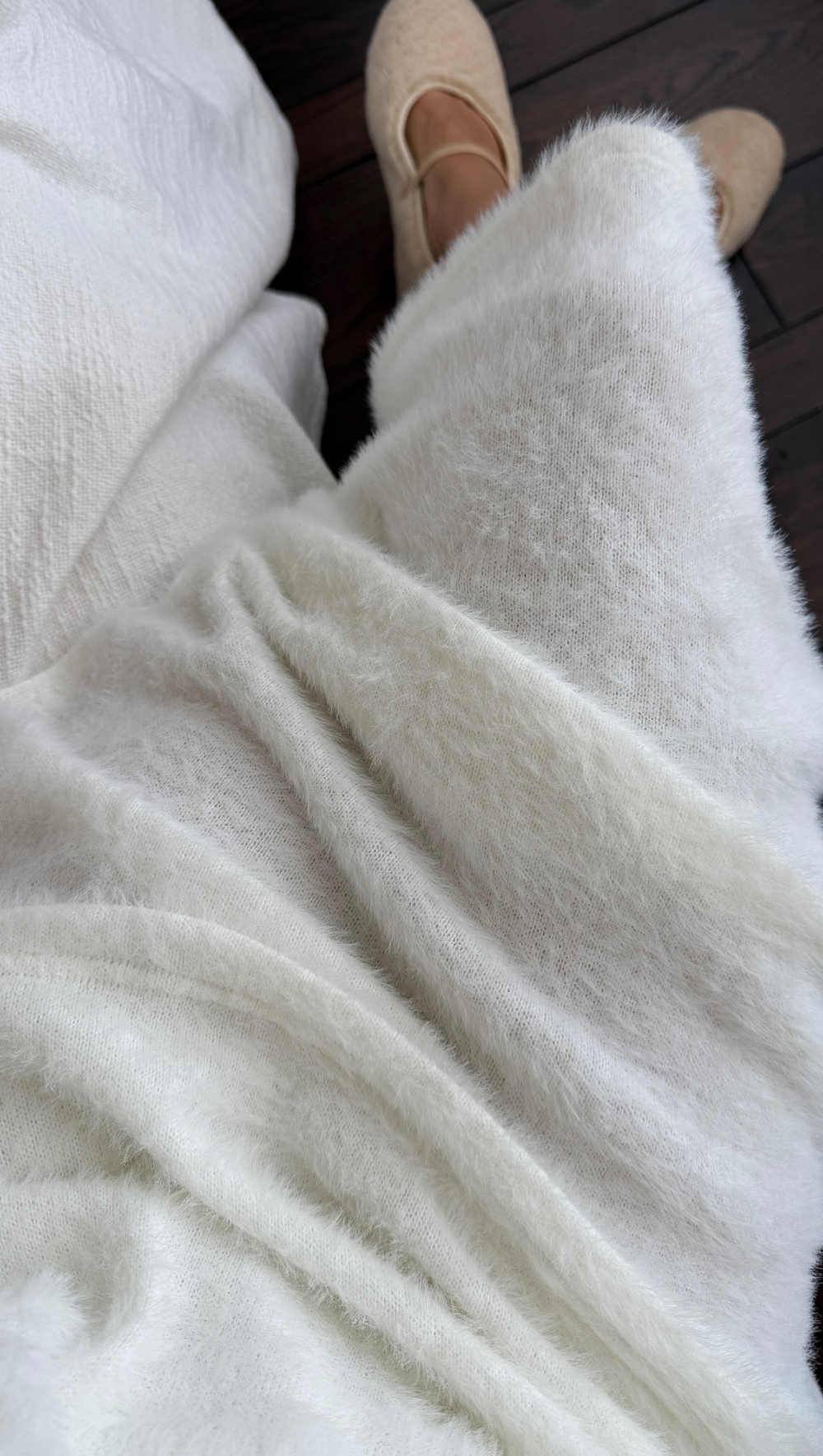 Костюм "Тоскана" оттенок белое вино (юбка, джемпер)