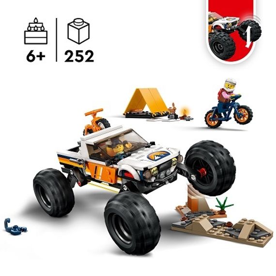 Lego konstruktor City 60387 4x4 Off-Roader Adventures