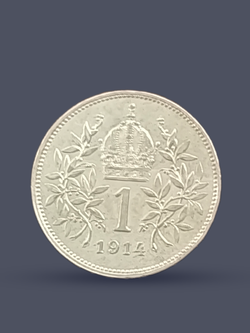 Монета 1 крона (crown) 1914 год Австрия