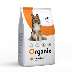 Organix Adult Dog Turkey - сухой корм для собак с чувствительным пищеварением (индейка)
