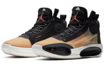 Jordan Air Jordan 34 "Amber Rise" mesh shock absorption, non-slip and wear-resistant mid-top actual combat basketball shoes men's coffee brown