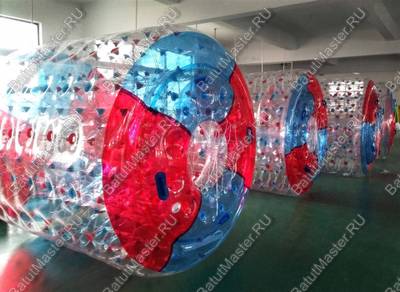 Аттракцион Водный роллер (Гидророллер) ПВХ «Красно-синий» 2*1.8*1.8 м