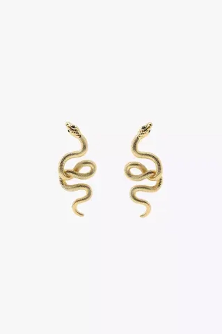ZARA МЕТАЛЛИЧЕСКИЕ СЕРЬГИ «ЗМЕЙКИ», ЗОЛОТИСТЫЙ