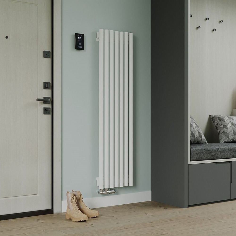 Радиатор трубчатый Guardo Torre 4D-1500-07 NK-VER-L R9016(M) белый матовый