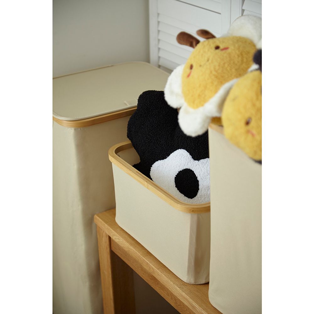 Корзина для белья Neat Low, 40x33x20 см, молочная