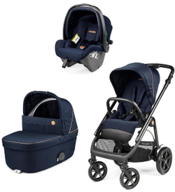 Коляска Peg Perego Veloce TC Brio Culla Belvedere SLK 3 в 1 Blue Shine