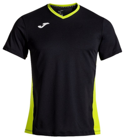 Теннисная футболка Joma Court Short Sleeve T-Shirt - black/green