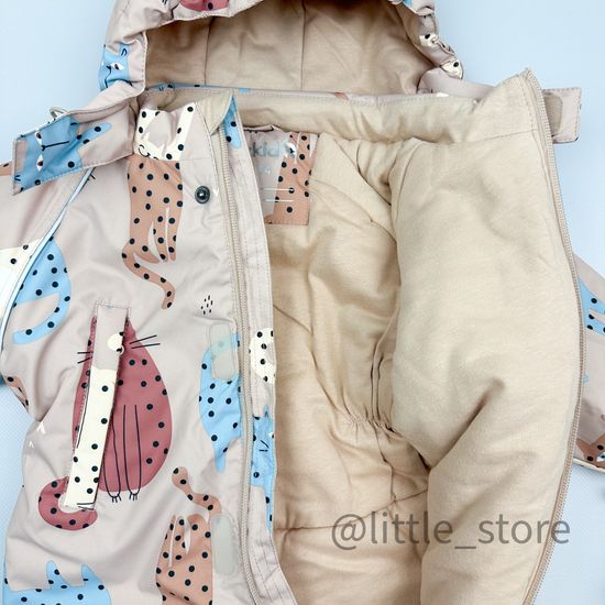 Комбинезон зимний "Цветные коты"