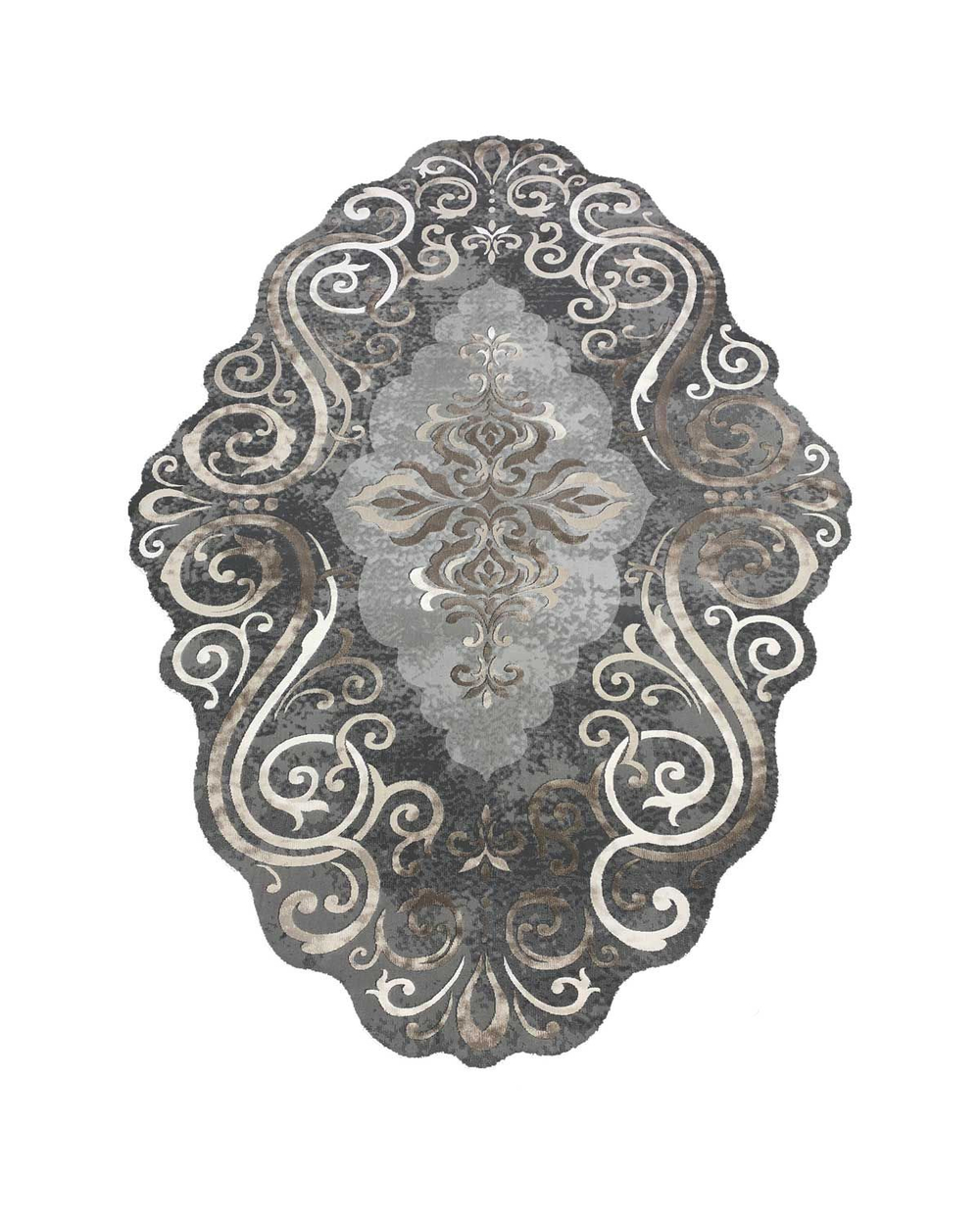 Ковер Safir 00856C Gray/Brown Прямоугольник (1.95 х 2.9)