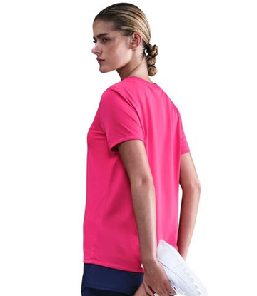 Женская теннисная футболка Nike Dri-FIT - rush pink/white