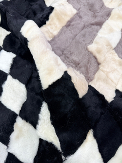 Покрывало меховое ковер из шкуры овчины