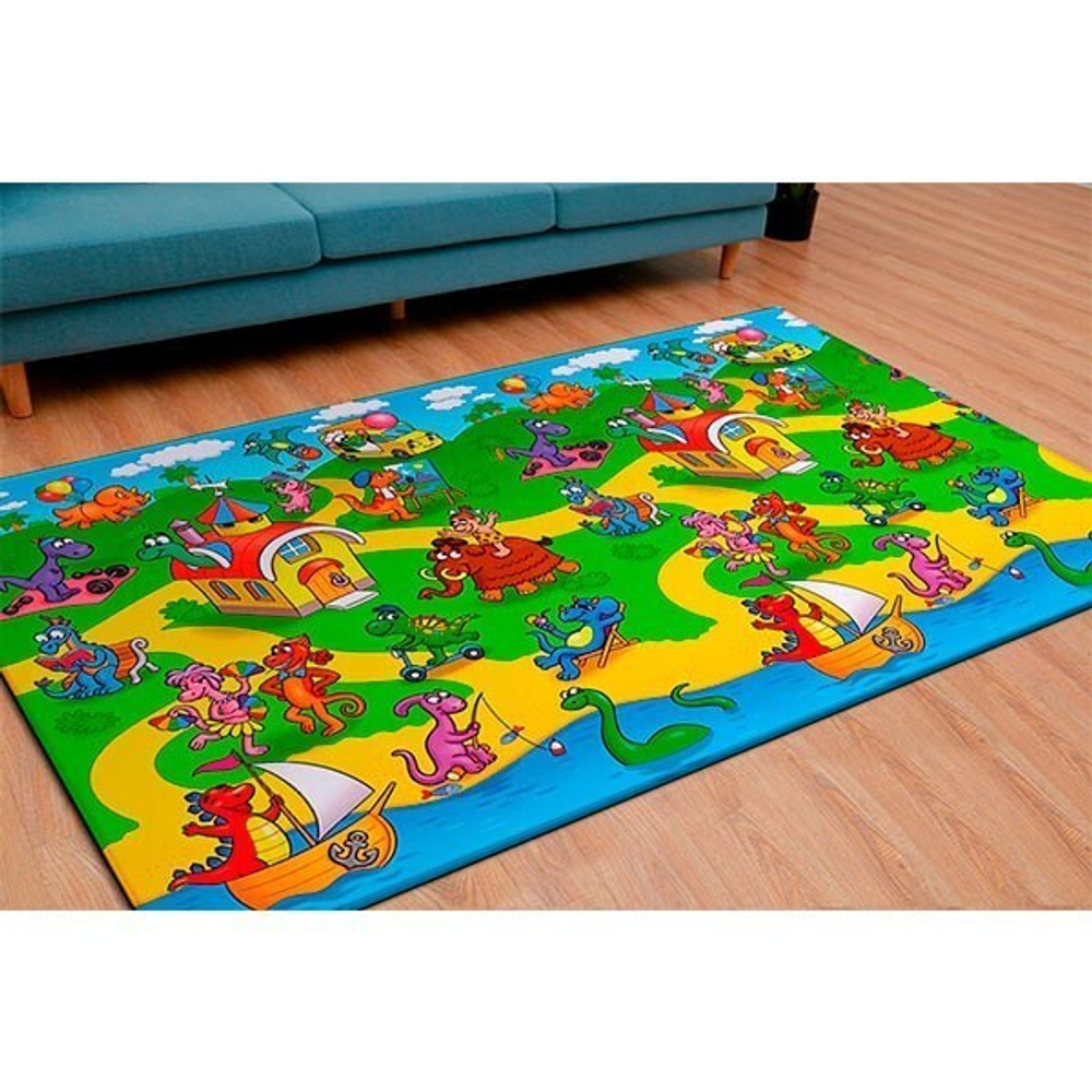 Коврик игровой детский двусторонний Funkids Medium-15  (2000х1400х15)  002