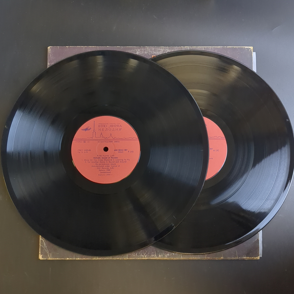 2 LP Pink Floyd - Delicate Sound Of Thunder , Repress, USSR, 1988 зарубежный рок. 2 Виниловые пластинки