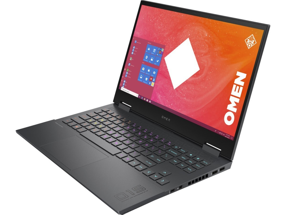 Ноутбук HP Omen 15-en1038ur 3B2V9EA 15.6&quot; LED / 1920x1080 FHD / TFT IPS / 144 Гц / AMD Ryzen 7 / 5800H / 3200 МГц / NVIDIA GeForce RTX 3060 / 6 Gb / 16 Gb / SSD / 512 ГБ / Windows 10 Home
