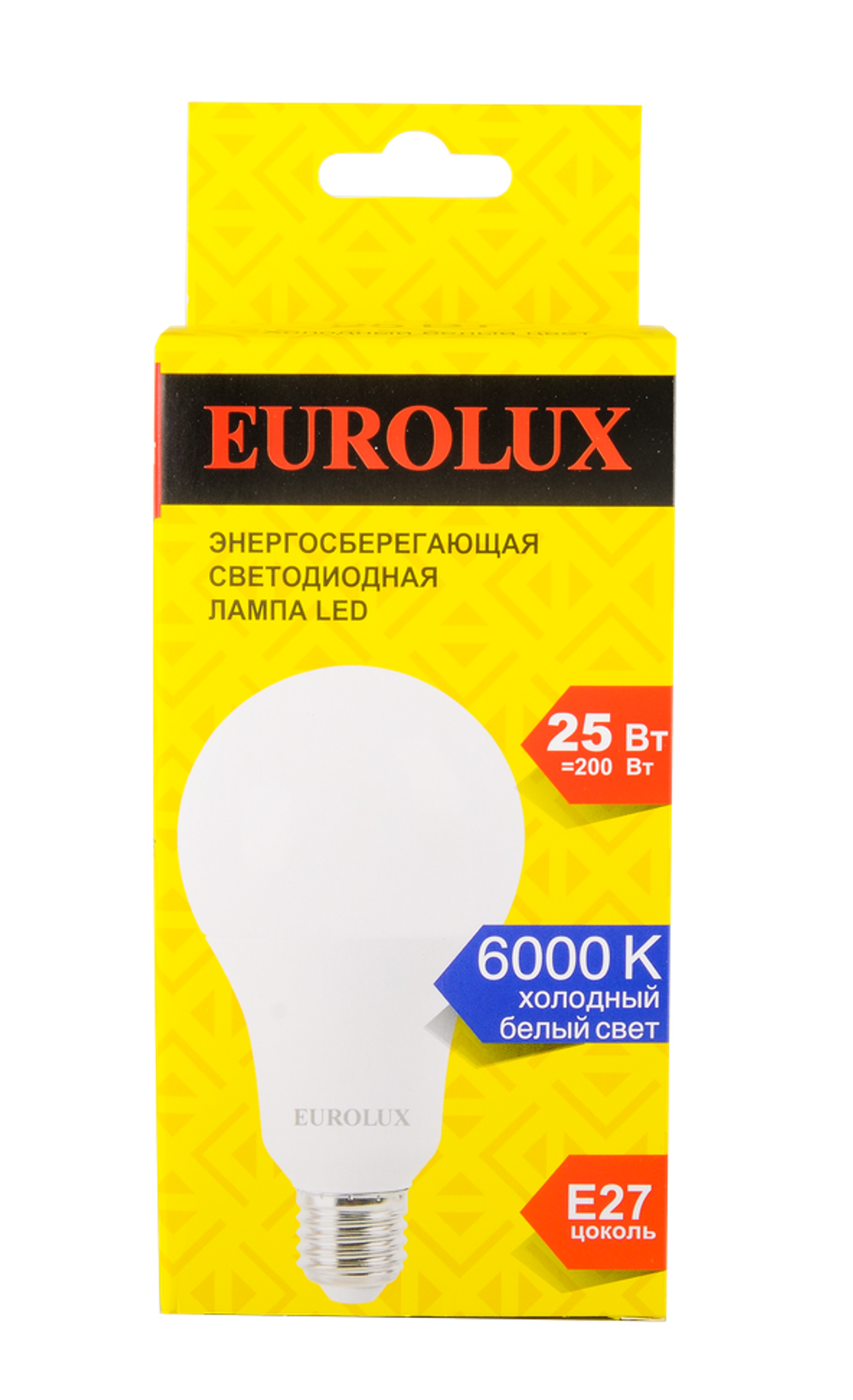 Лампа светодиодная Eurolux LL-E-A80-25W-230-6K-E27