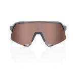 Спортивные очки с диоптриями 100% S3 / Soft Tact Stone Grey / HiPER Crimson Silver Mirror Lens