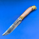 Подарочный нож Кадет Дамаск, литьё латунь