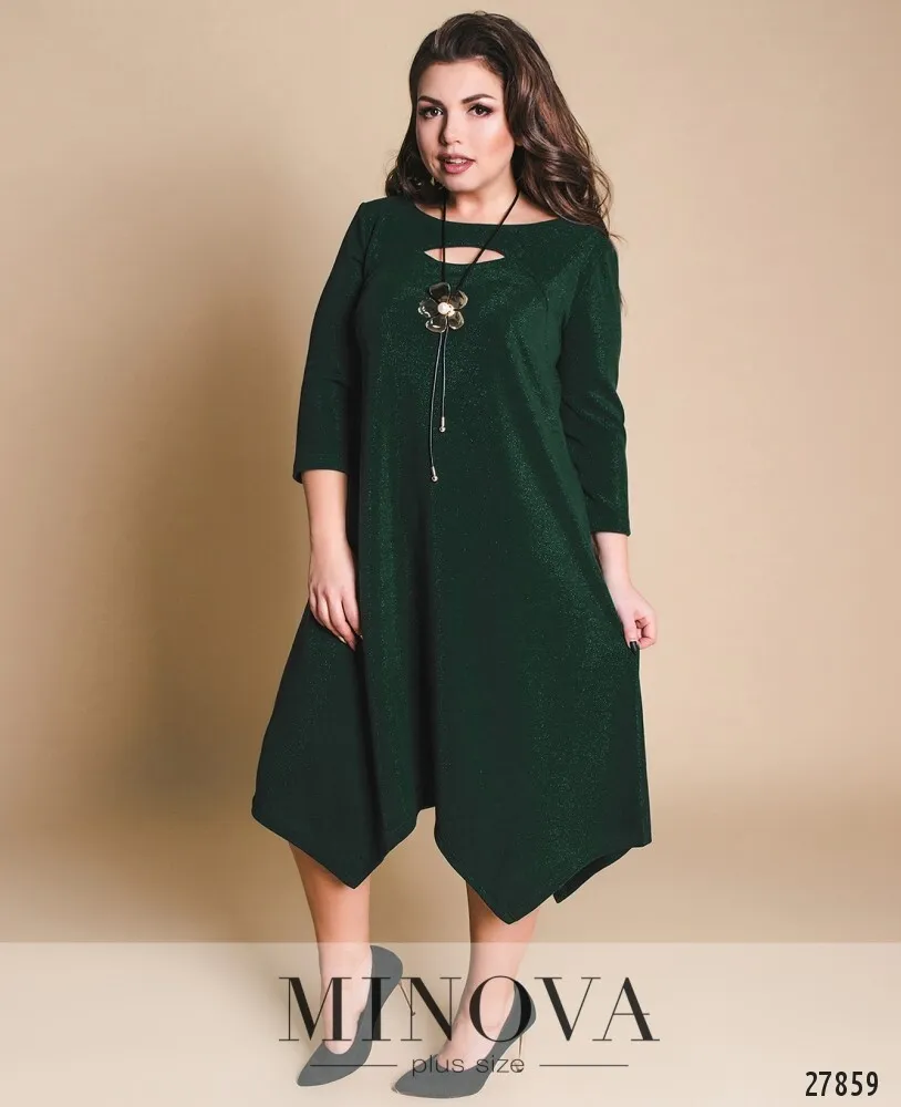 Платье 17-95-1-зеленый Minova