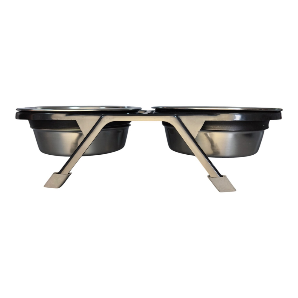 Набор "efox" из 2 мисок на подставке из пластика